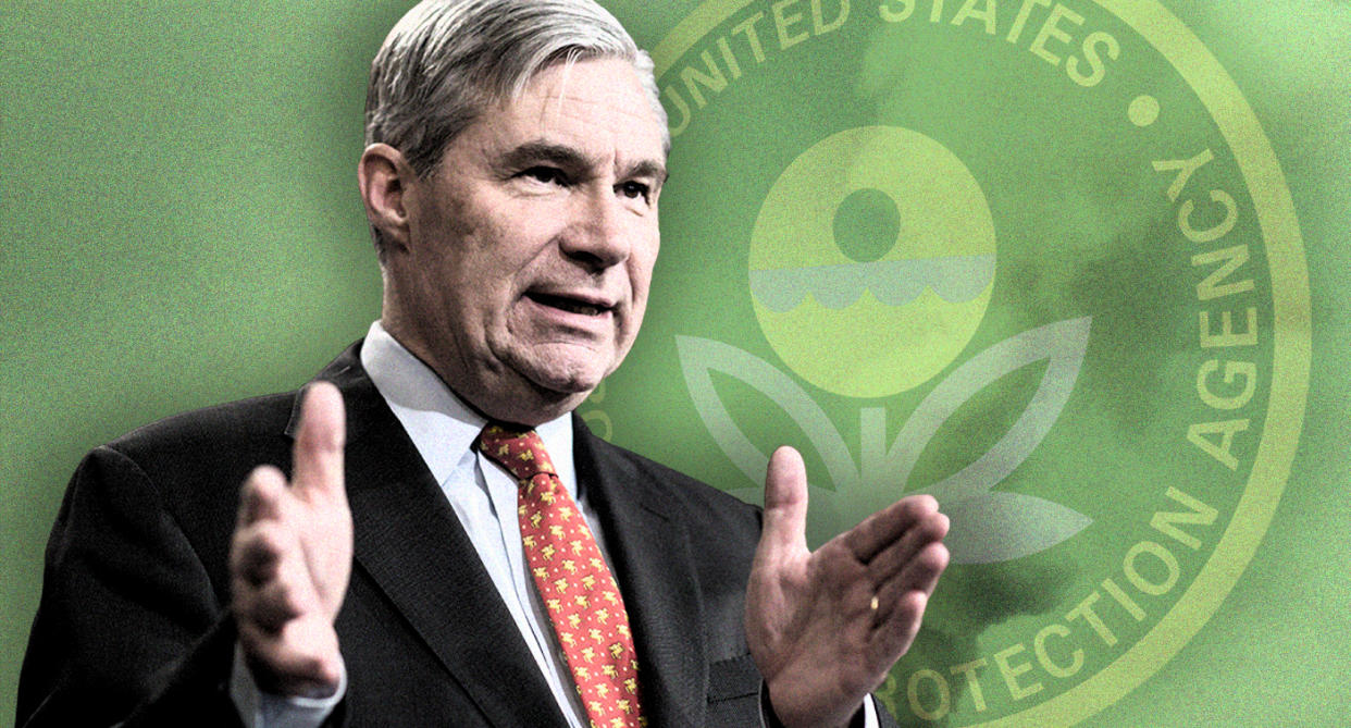 Sen. Sheldon Whitehouse, D-R.I. (Photo illustration: Yahoo News; photos: Bill Clark/CQ Roll Call via Getty Images, AP, Getty Images)