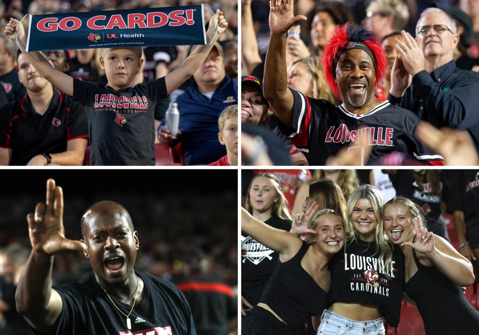 Louisville fans were happy all night long as their Cardinals crushed the Murray State 56-0 in Jeff Brohm's home coaching debut on Thursday, Sept. 7, 2023.