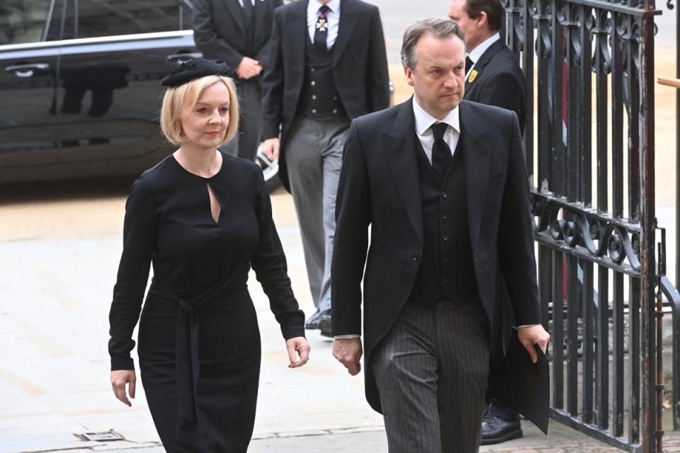British Prime Minister Liz Truss and husband Hugh O'Leary: (Getty Images)