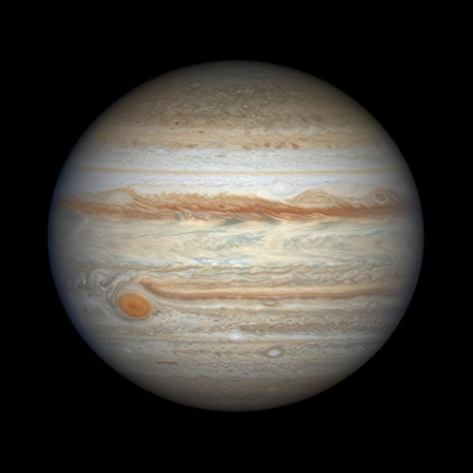 Closeup of Jupiter's red spot