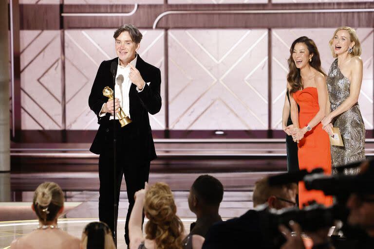 Cillian Murphy agradeció a su familia luego de alzarse con el Globo de Oro a mejor actor por su trabajo en Oppenheimer