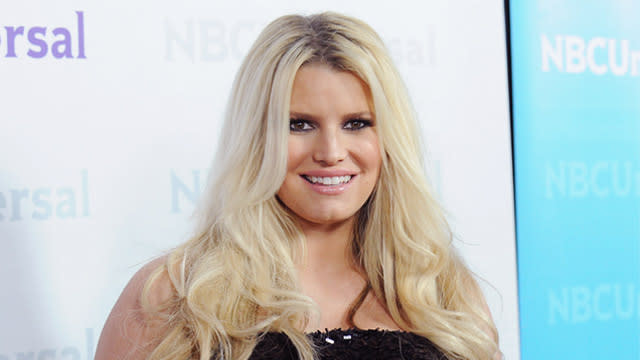 Jessica Simpson shows off her slender shape as she says her spring