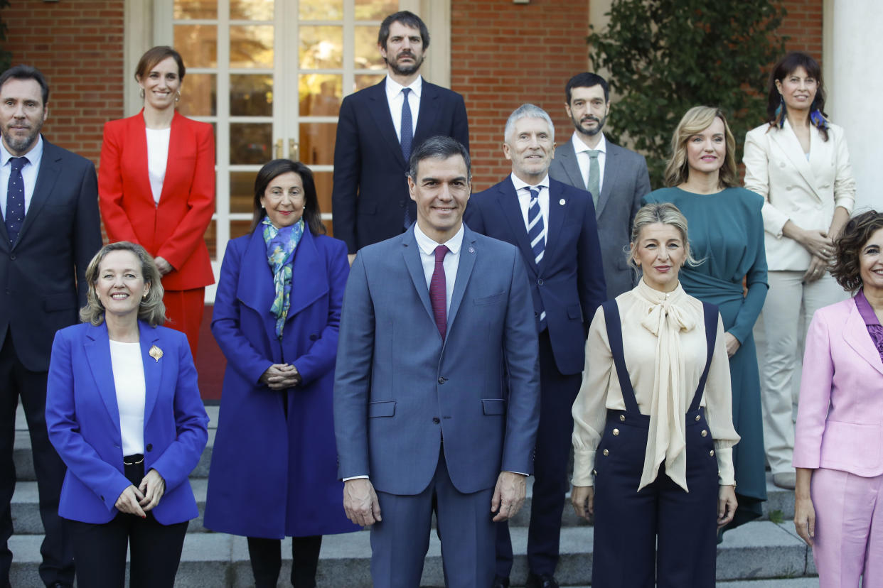  Pedro Sanchez and Spain's new cabinet. 