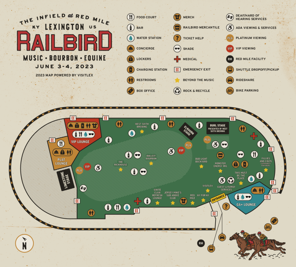 The 2023 Railbird Festival will take place June 3 to June 4.