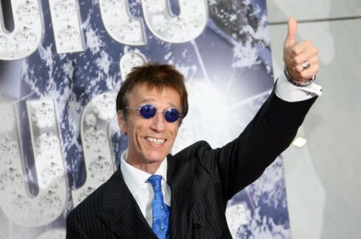 Robin Gibb, singer with the legendary British band the Bee Gees, at the World Music Awards in Monaco in 2010. He died aged 62 after a lengthy battle against cancer, his family said