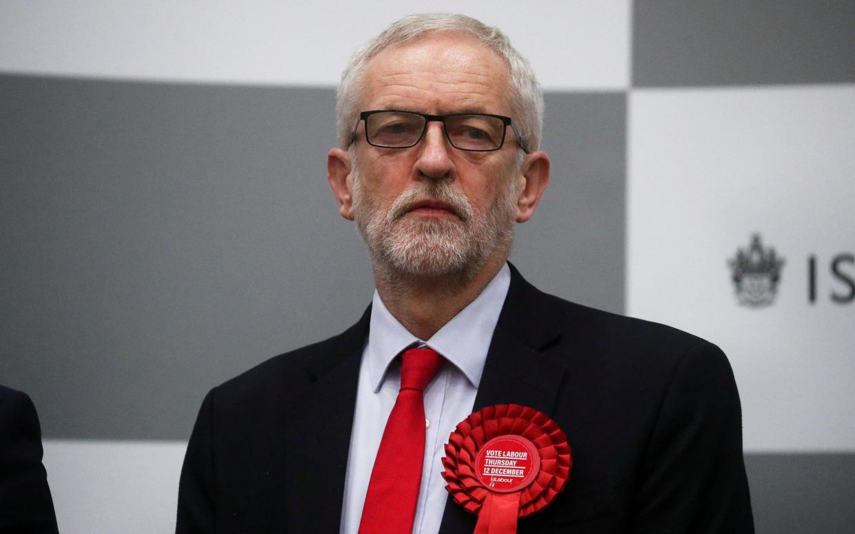 Britain's opposition Labour Party leaderÂ Jeremy Corbyn waits for the General Election results of the Islington North constituency to be announced at a counting centre in Islington during Britain's general election, London, Britain December 13, 2019. REUTERS/Hannah McKay - Hannah Mckay/Reuters