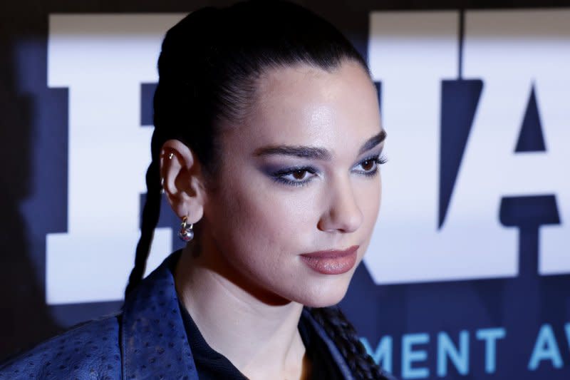 Dua Lipa attends the Footwear News Achievement Awards in 2022. File Photo by John Angelillo/UPI