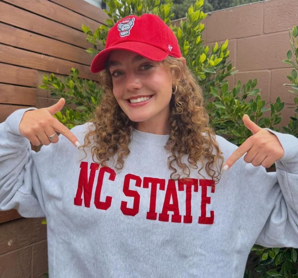 Ventura's Sadie Engelhardt, the No. 1 track and field recruit in the Class of 2025, announced her verbal commitment to run at North Carolina State on March 3.