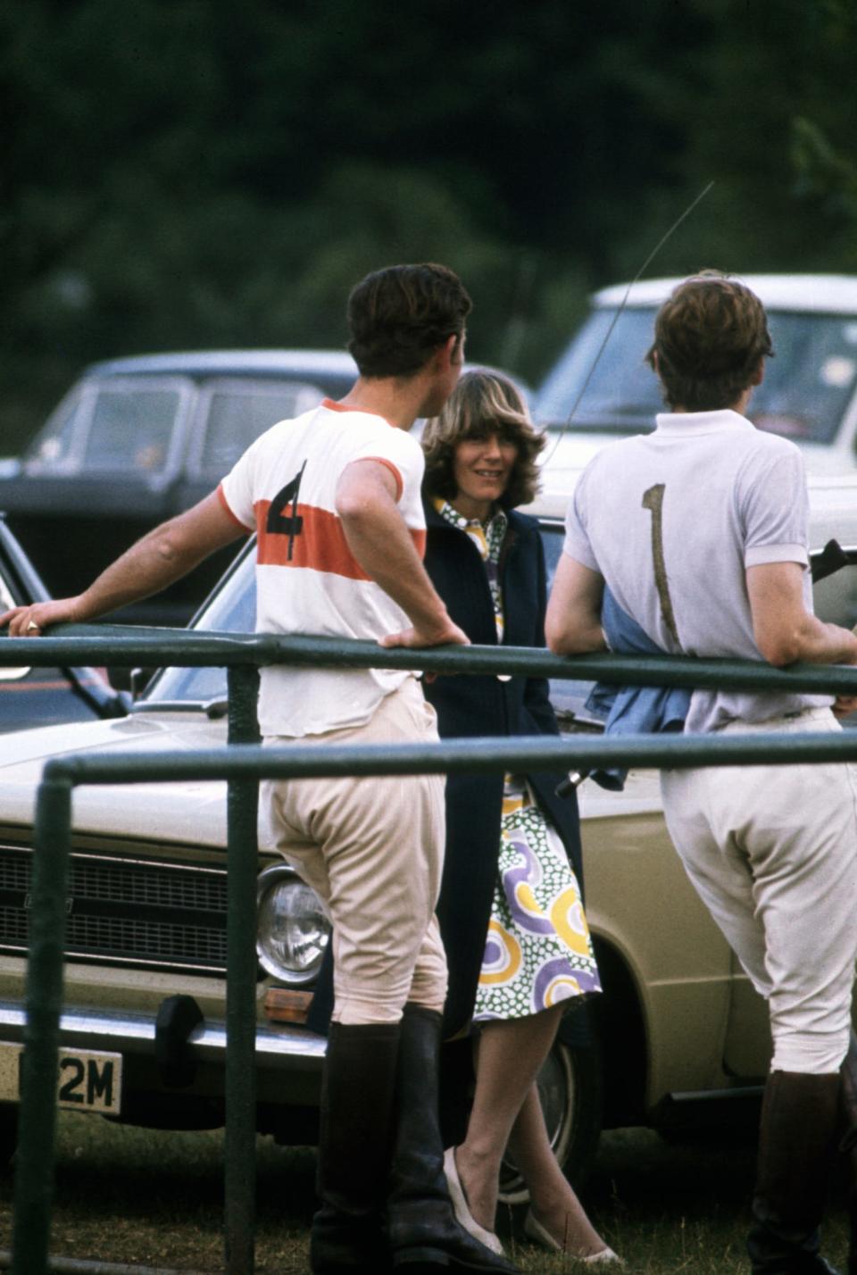 Charles and Camilla at a polo match in 1972.