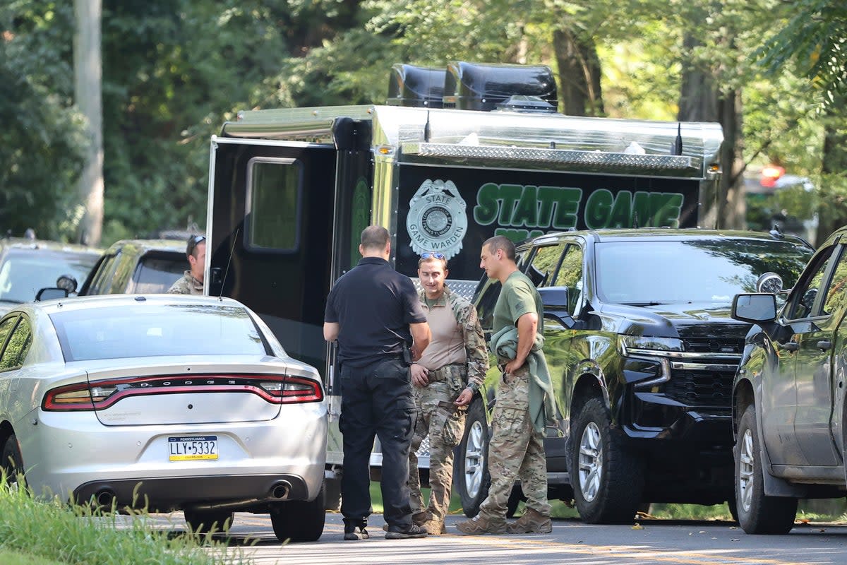 Police searches in Pocopson Township, Pennsylvania, on Sunday, 3 September (© Copyright 2023 The Philadelphia Inquirer)