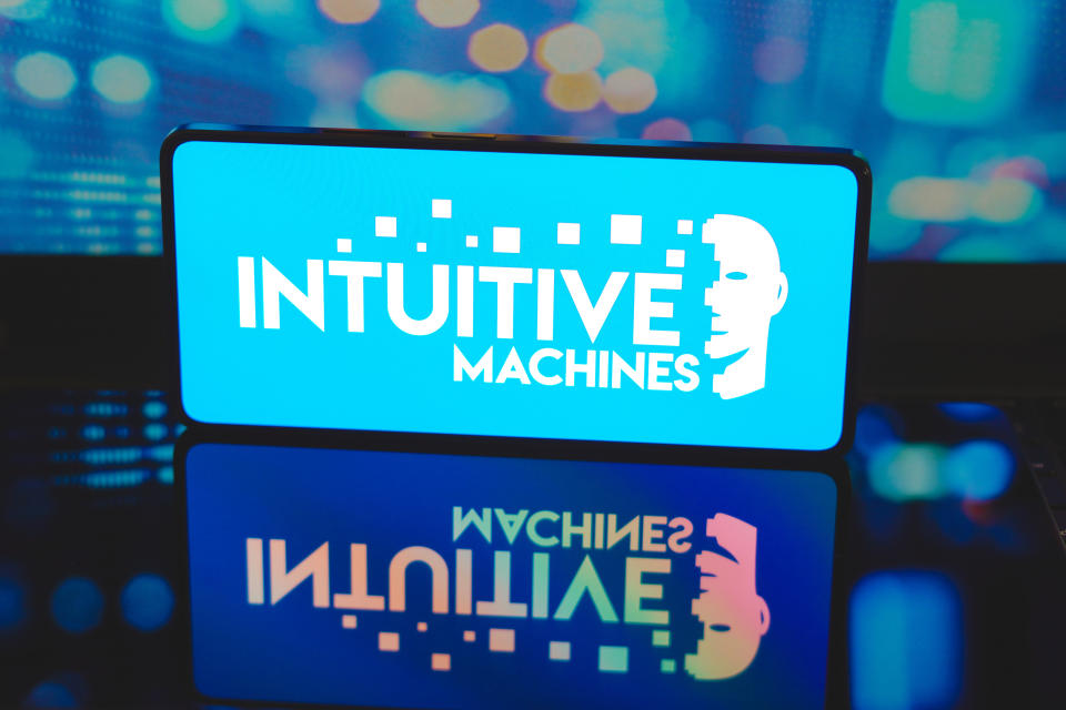 BRAZIL - Logo von Intuitive Machines (Photo Illustration by Rafael Henrique/SOPA Images/LightRocket via Getty Images)