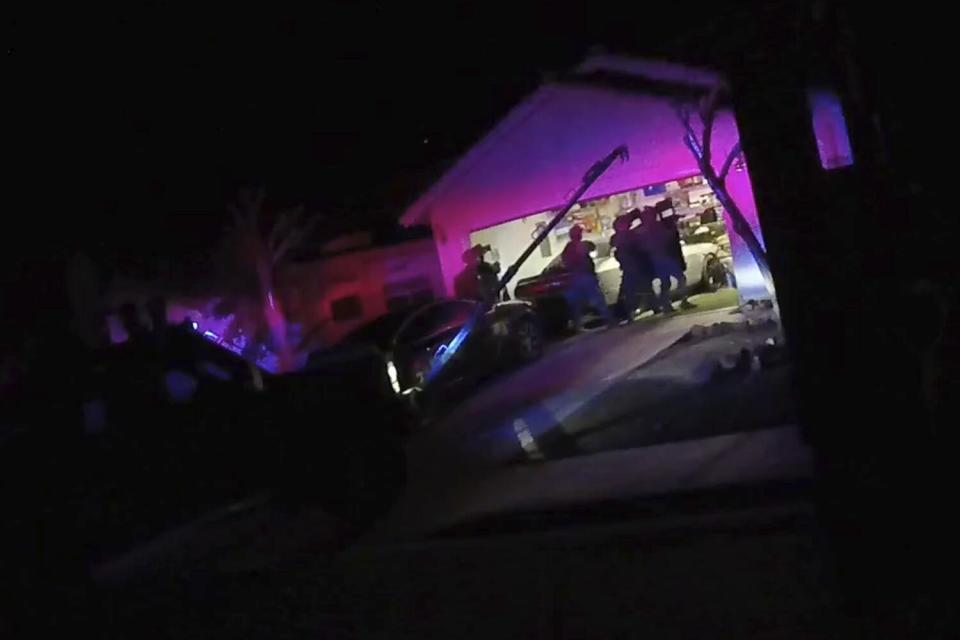 Las Vegas police searching the Henderson, Nev., home of Duane Davis