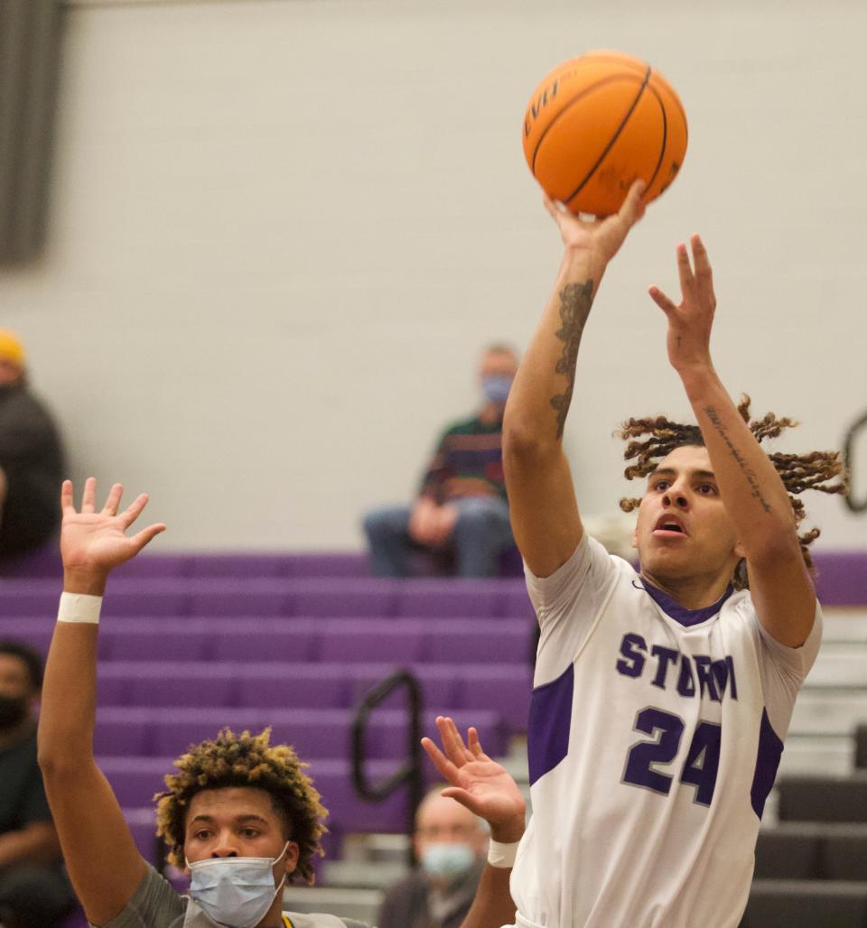 Stuart Cramer's Will Kelly during his game against Crest on Tuesday, Jan. 25.