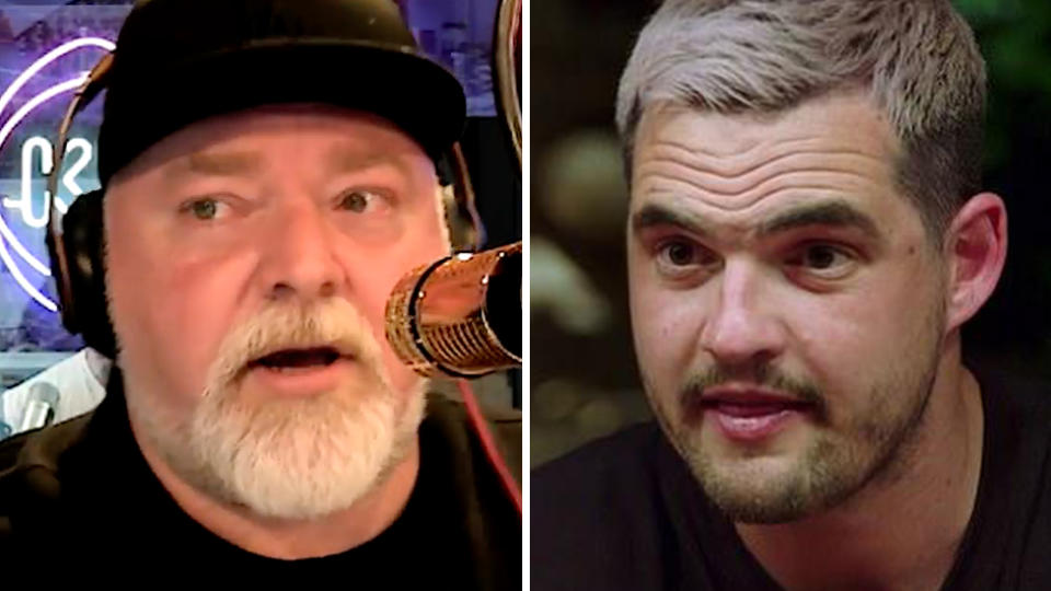 Kyle Sandilands and MAFS contestant Sam Carraro