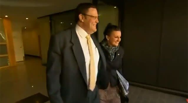 Lambie and Lazarus both lending their support to grandparents payment. Source: 7 News