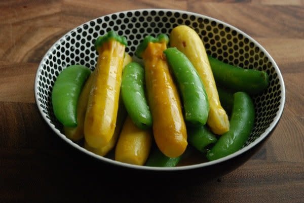 <strong>Get the <a href="http://food52.com/recipes/12985-zucchini-and-snap-peas-with-sesame-oil-and-salt" target="_blank">Zucchini and Snap Peas with Sesame Oil and Salt recipe</a> by Rivka via Food52</strong>