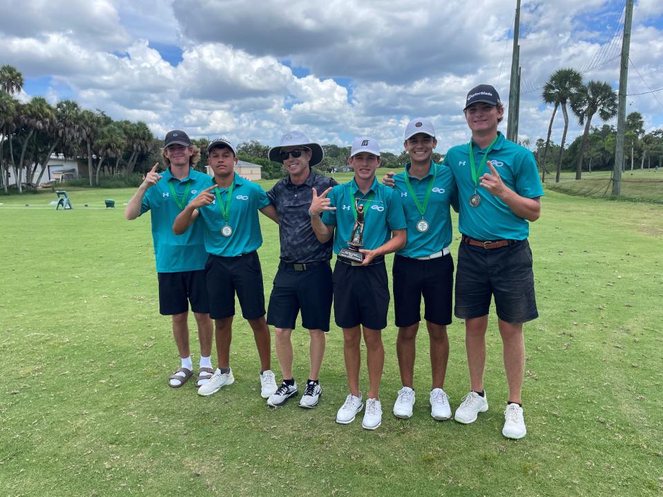 The Gulf Coast boys golf team who won the John Ryan Memorial Invitational in Venice on Monday, Aug. 22, 2022.