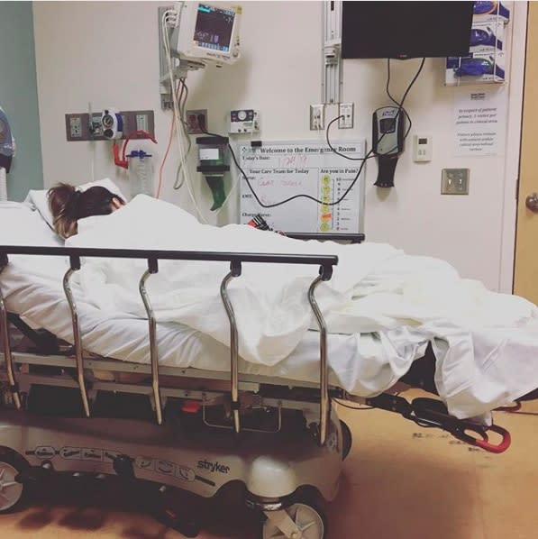 Actress Kate Beckinsale shared her recent hospitalization for a ruptured ovarian cyst to her 2.5 million followers on Instagram on Jan. 27, 2019.