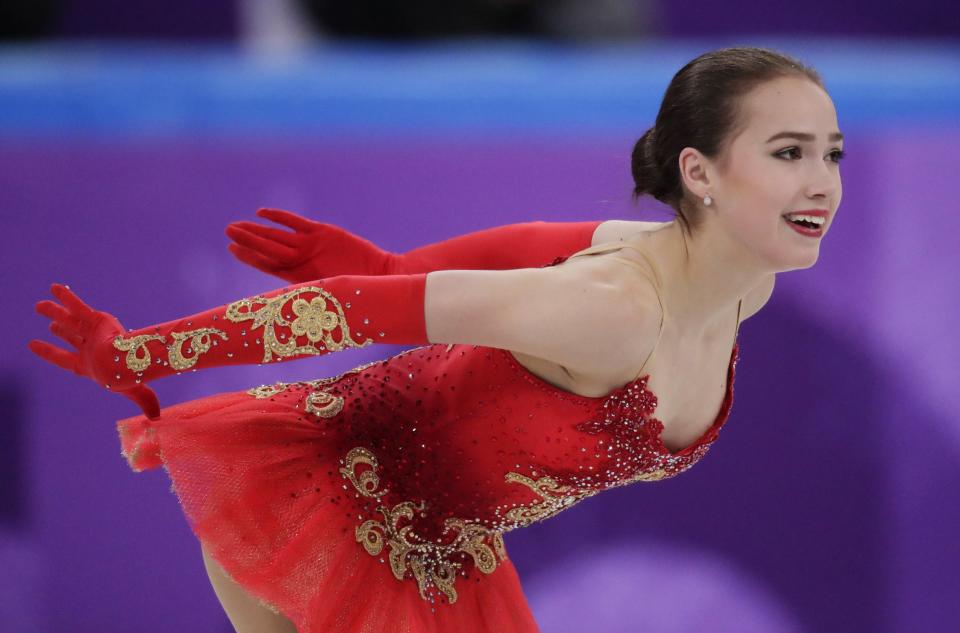 <p>Alina Zagitova hasn’t garnered the same attention as teammate Evgenia Medvedeva, but could be one of Medvedeva’s biggest obstacles to Olympic gold. Zagitova took first in the team event’s women’s free program more than 20 points ahead of Mirai Nagasu. </p>