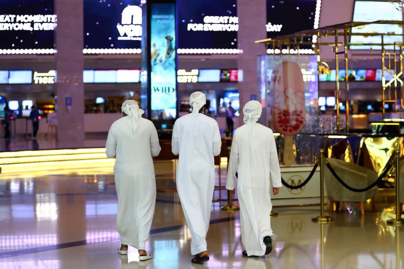 People walk at Mall of the Emirates during the reopening of malls, following the outbreak of the coronavirus disease (COVID-19), in Dubai