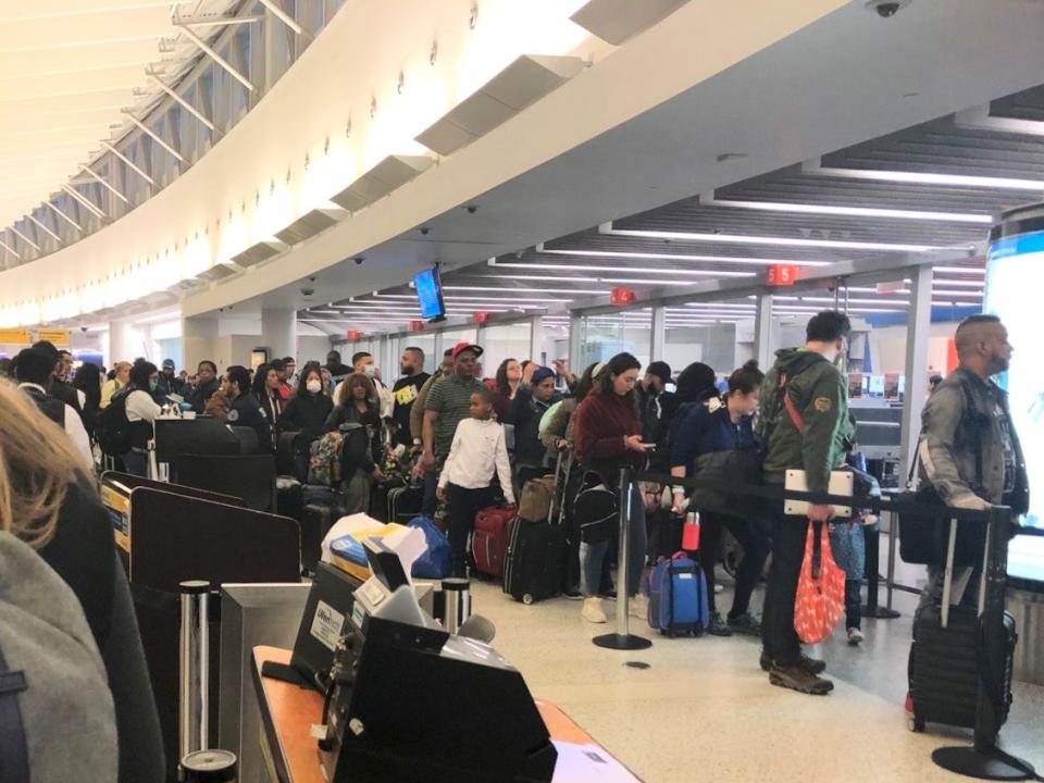 Jetblue flight during coronavirus JFK