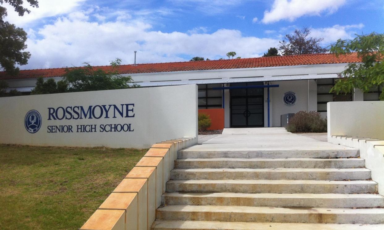 <span>WA police are seeking to identify the source of threatening messages posted to an internal service of Rossmoyne senior high school in Perth.</span><span>Photograph: Darren Hughes</span>