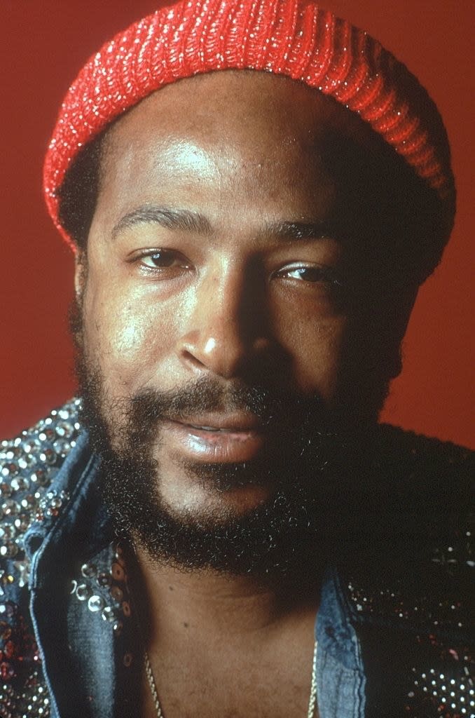 Gaye posing for a portrait in 1973