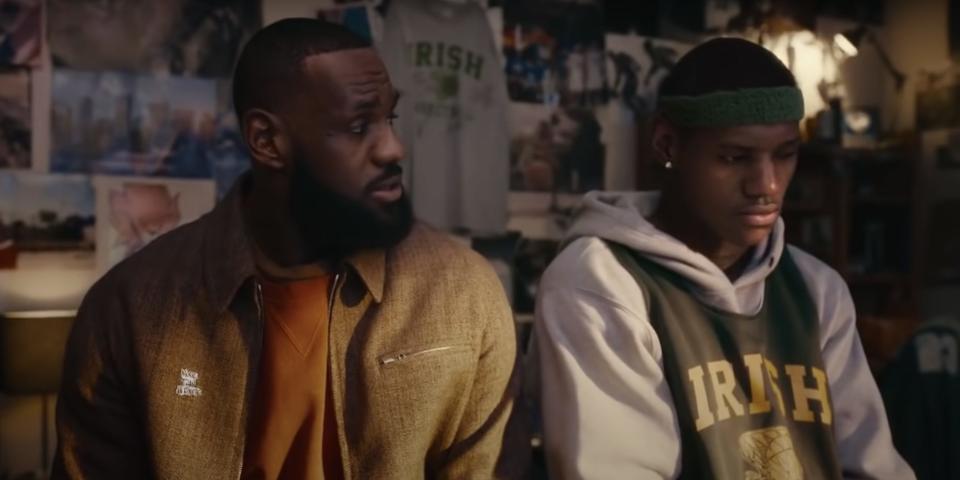 Lebron James in a Crypto.com commercial