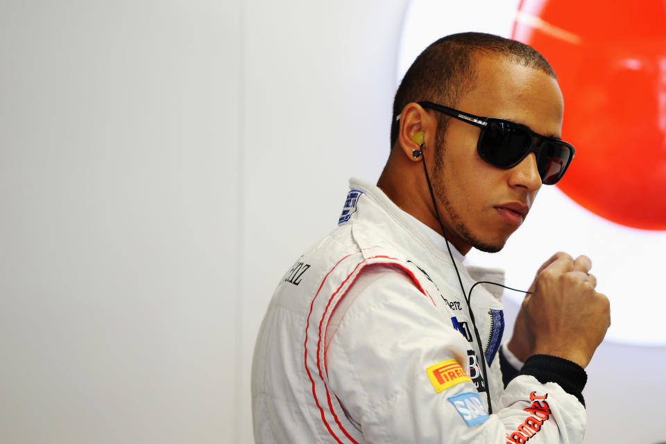 MONTREAL, CANADA - JUNE 08: Lewis Hamilton of Great Britain and McLaren prepares to drive during practice for the Canadian Formula One Grand Prix at the Circuit Gilles Villeneuve on June 8, 2012 in Montreal, Canada. (Photo by Mark Thompson/Getty Images)