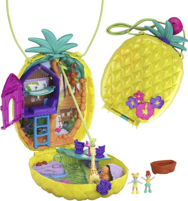 Polly Pocket! Clubhouse da Polly, Set de Jogos, Polly e Peaches