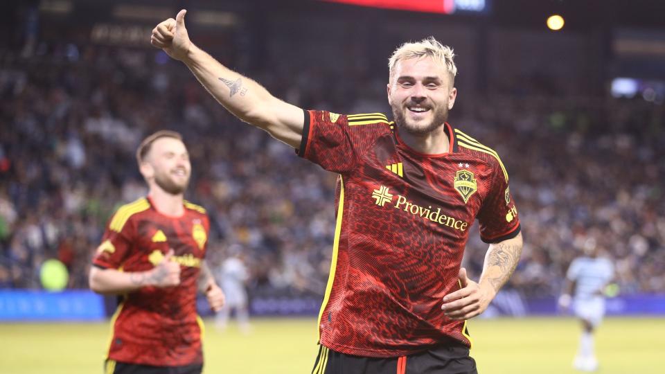 Jordan Morris had the game of his life on Saturday when he scored four goals with the Seattle Sounders.  Defeat of Sporting Kansas City.  (Reuters)