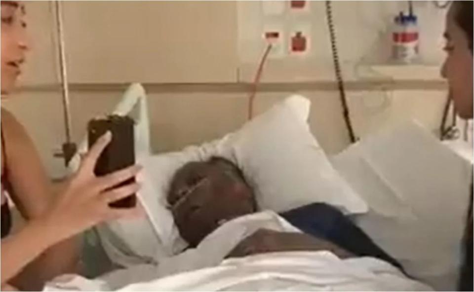 Pelé y sus emotivas videollamadas con su familia desde el hospital