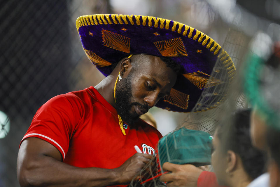 Randy Arozarena se convirtió en el ídolo nacional mexicano en el Mundial de Béisbol (Foto: Sam Navarro-USA TODAY Sports)