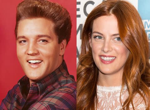 Elvis Presley (left) and granddaughter Riley Keough at similar ages. Photo: Getty Images