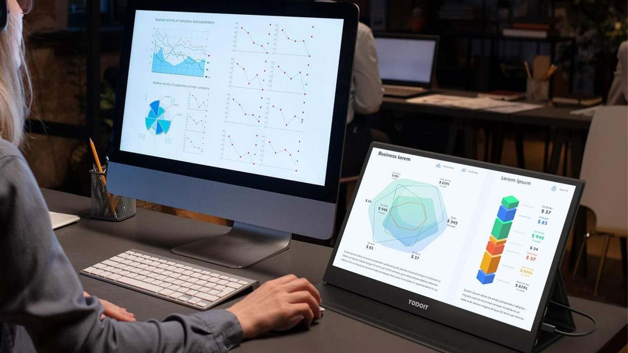 Yodoit Monitor portátil, esta pantalla parece una tableta. Foto: Amazon