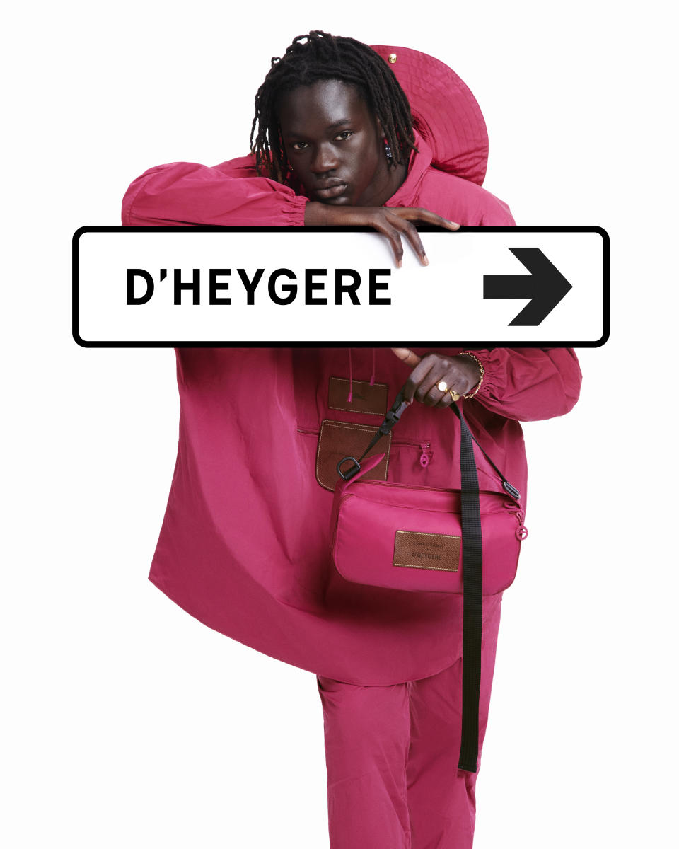 Fuchsia is one of the six colorways in the Longchamp x D’heygere capsule.