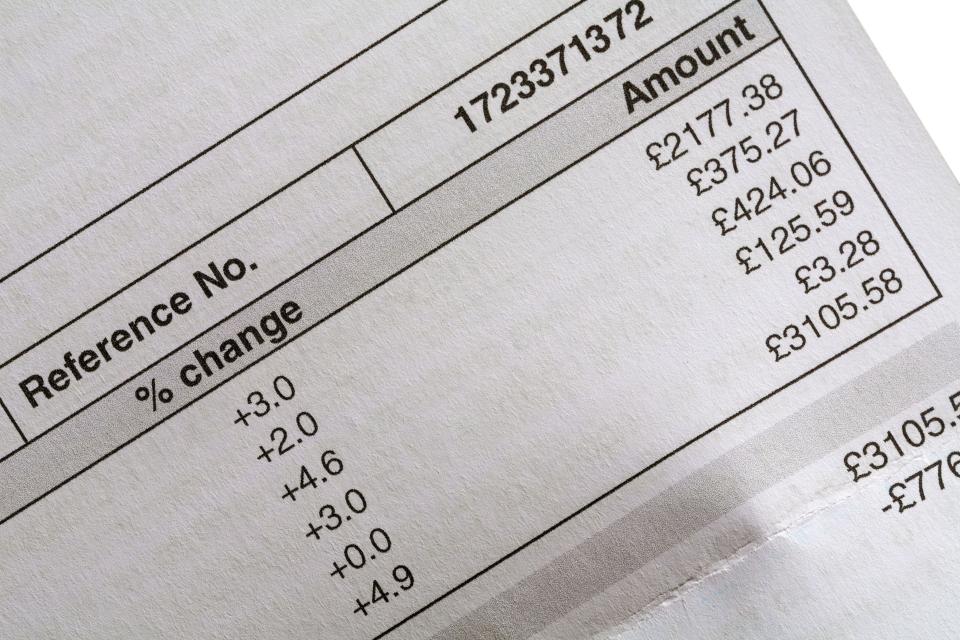 Council tax increase showing percentage change in council tax bill to 2024