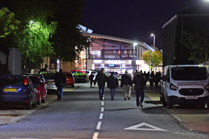 Supporters heading to Rugby Park on a match day