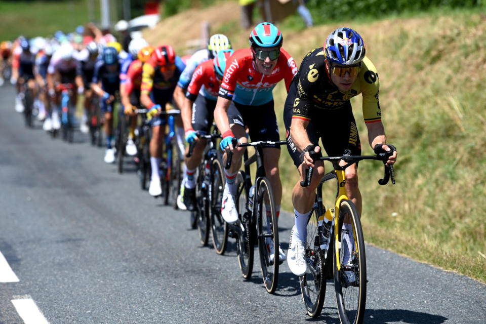 Wout Van Aert leads the attack