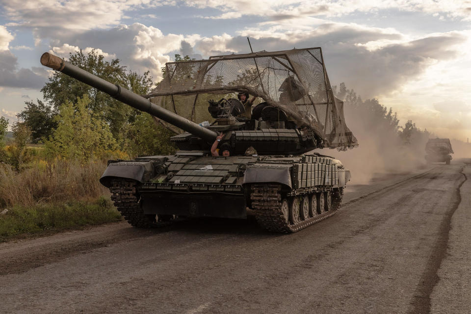 Russia on August 11 acknowledged Ukrainian troops had pierced deep into the Kursk border region in an offensive that a top official in Ukraine said aimed to "destabilise" Russia and "stretch" its forces. (Roman Pilipey / AFP - Getty Images)