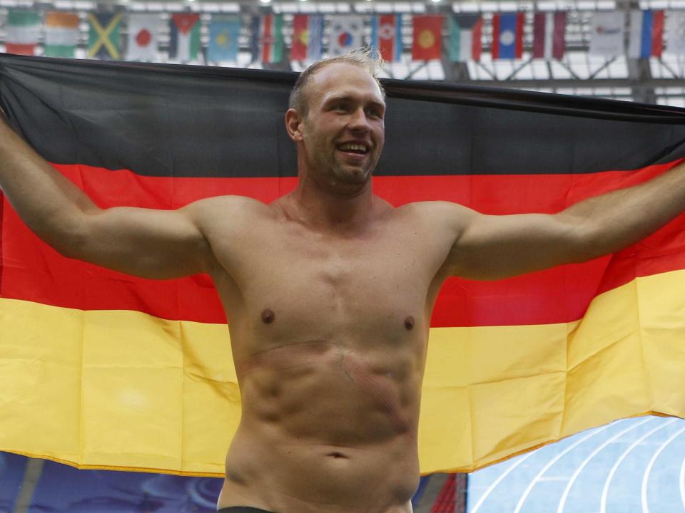 German flag man