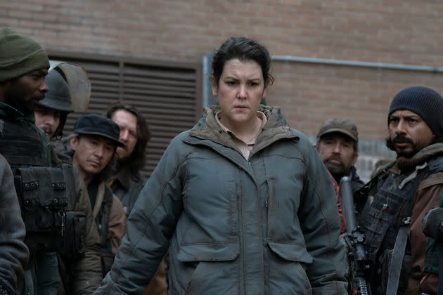 Melanie Lynskey plays Kathleen, the leader of the resistance against government agency FEDRA, in Episode 4 of HBO's 
