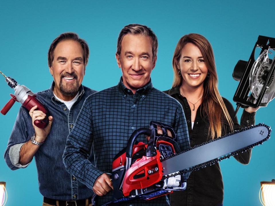 Richard Karn, Tim Allen und April Wilkerson in "Tim Allen - Volle Heimwerker-Power" (v.l.n.r.). (Bild: The History Channel/A+E Networks)