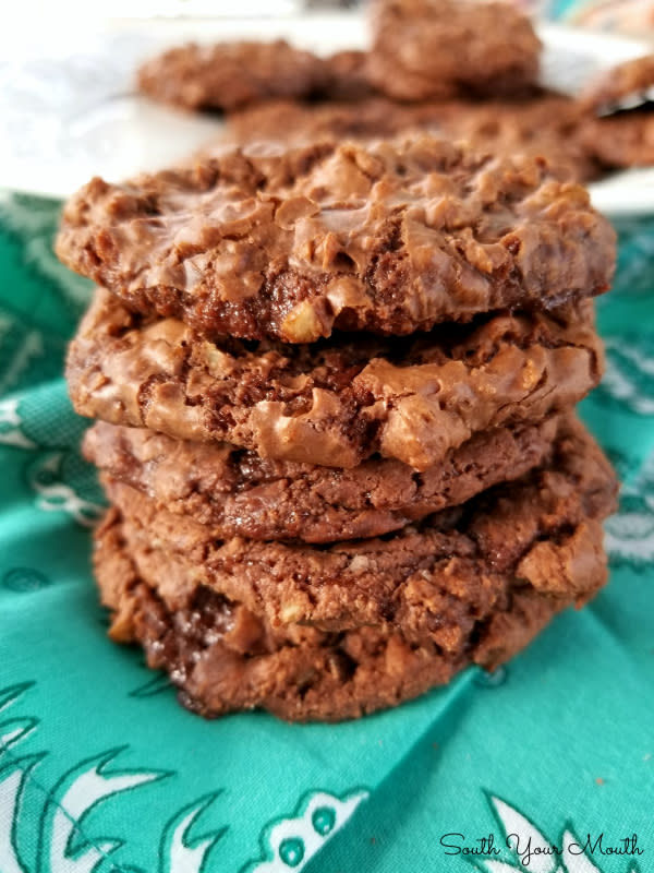 <p>South Your Mouth</p><p>The secret to these cookies is sweetened condensed milk.</p><p><strong>Get the recipe: <a href="https://www.southyourmouth.com/2020/01/one-bowl-brownie-cookies.html" rel="nofollow noopener" target="_blank" data-ylk="slk:One Bowl Brownie Cookies;elm:context_link;itc:0;sec:content-canvas" class="link ">One Bowl Brownie Cookies</a></strong></p><p><strong>Related: <a href="https://www.yahoo.com/lifestyle/65-ahead-holiday-desserts-christmas-140648313.html" data-ylk="slk:65 Make-Ahead Holiday Desserts;elm:context_link;itc:0;sec:content-canvas;outcm:mb_qualified_link;_E:mb_qualified_link;ct:story;" class="link  yahoo-link">65 Make-Ahead Holiday Desserts</a></strong></p>