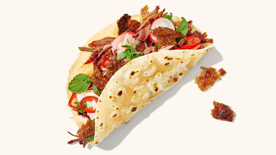 Duck Carnitas Tacos With Radish Escabèche