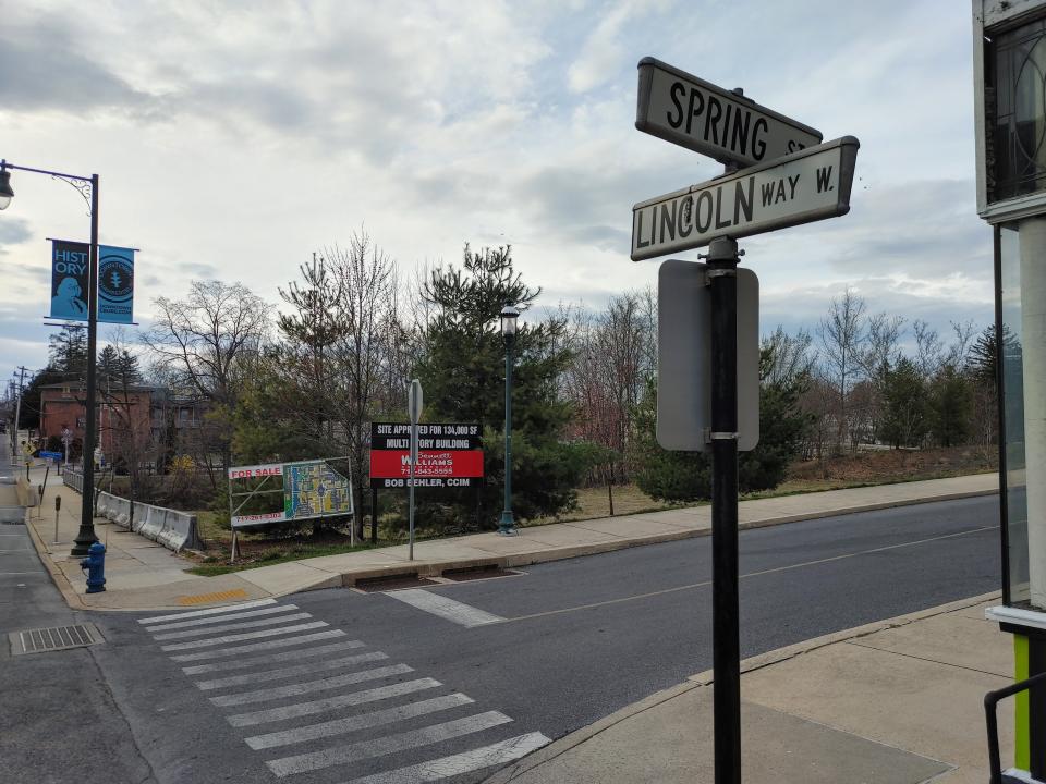 A 300-seat amphitheater is planned for a lot between Spring Street and the Conococheague Creek on Lincoln Way West in Chambersburg.