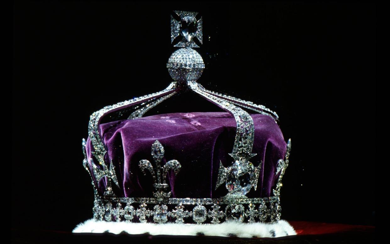 The Koh-i-Noor features 2,800 diamonds, but the largest, the 105 carat Koh-i-Noor, is more of a diplomatic grenade than a jewel - Getty Images/Tim Graham Photo Library/Tim Graham 