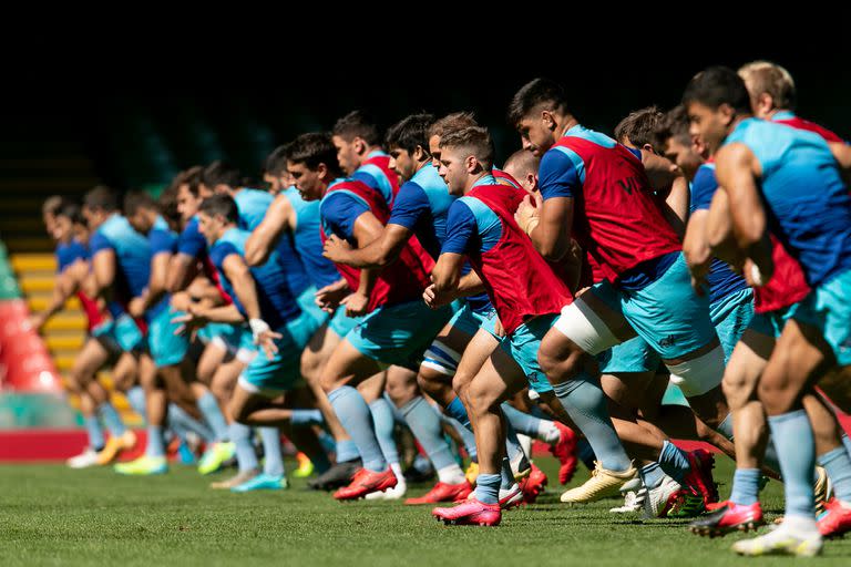 Los Pumas aceleran en su última práctica de la gira europea, en la que tratarán de quedar invictos, cuando este sábado jueguen como locales, aunque en Cardiff, contra Gales.