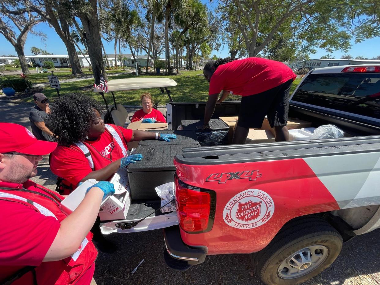 The Salvation Army disaster workers deploy in south Sarasota County to help those affected by Hurricane Ian.