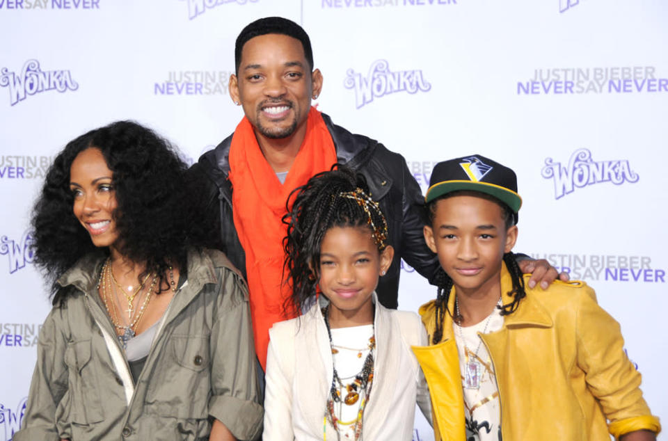 <b>Jaden and Willow Smith</b><br> <b>Famous Folks: </b>Will Smith and Jada Pinkett Smith<br><br>Will Smith starred in the Emmy-nominated ‘90s television classic “The Fresh Prince of Bel-Air.” His two children with actress Jada Pinkett Smith have become celebrities in their own right. In 2010, Jaden starred in “The Karate Kid,” and Willow released the platinum single, “Whip My Hair.”